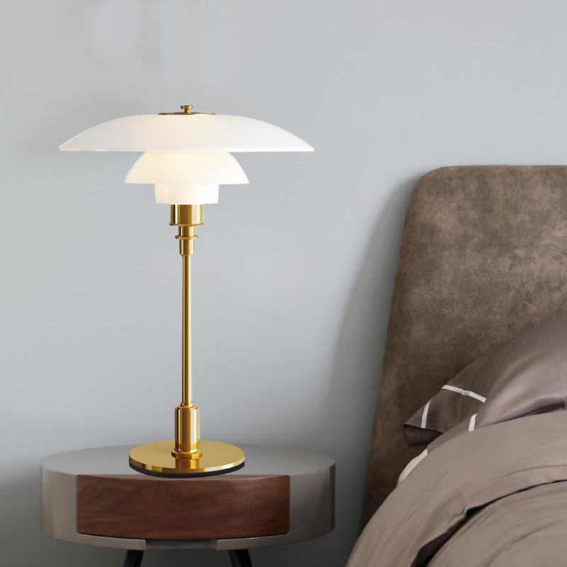 丹麦设计师PH3玻璃台灯卧室书房北欧餐厅灯客厅轻奢装饰PH5落地灯