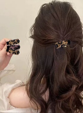【下单立减50】精致炫彩闪钻发夹边夹侧边新款优雅刘海鸭嘴夹_WF