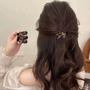 【下单立减50】精致炫彩闪钻发夹边夹侧边新款优雅刘海鸭嘴夹_WF