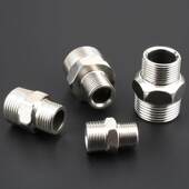 双外丝加长接头直接对丝水管对接变径不锈钢配件2分转3分4分变6分