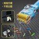 沃迪特六类通孔水晶头rj45镀金千兆穿孔式 网线对接头6类连接直通