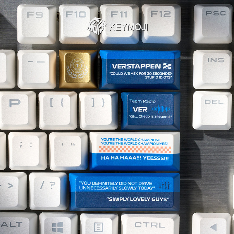 KEYMOJI维斯塔潘TR键帽机械键盘个性键帽彩色电竞
