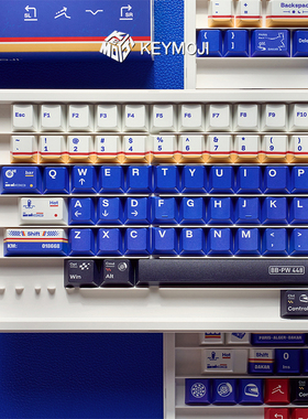 KEYMOJI保时捷959乐富门涂装主题键帽赛车原厂热升华Wooting磁轴