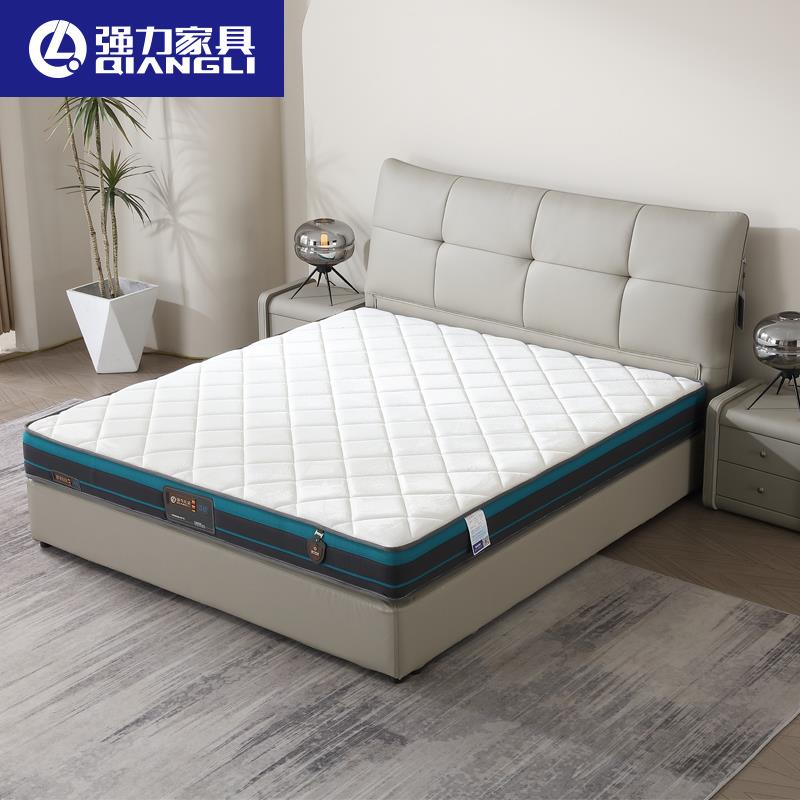强力家具双面舒睡护脊弹簧床垫抗菌防螨床垫单人双人床垫 梦自然