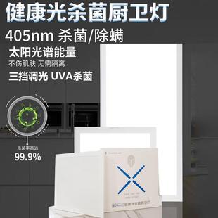 厨房卫生间集成吊顶灯杀菌灯 紫外线消毒灯UVA杀菌除螨家用吸顶式