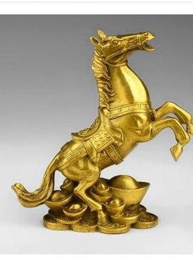 纯铜马上封侯摆件马上有钱马上发财办公室招财马摆件客厅装饰礼品