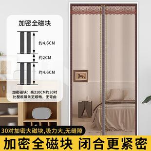 金刚网磁性自吸纱门家用纳米胶厨房卧室隔断帘免打孔 防蚊门帘夏季
