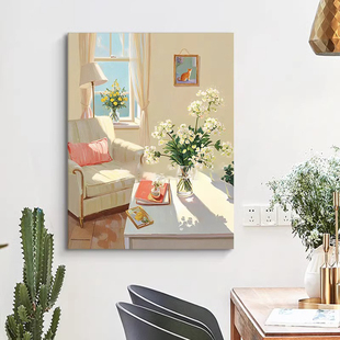 饰画画客厅抽象小众艺术高级感沙发背景墙挂 马蒂斯装 温馨午后