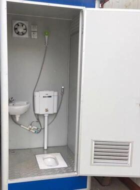 广州钢移动厕厕所户RMZ外园卫生间洗手间彩钢板钢结构移彩动公所