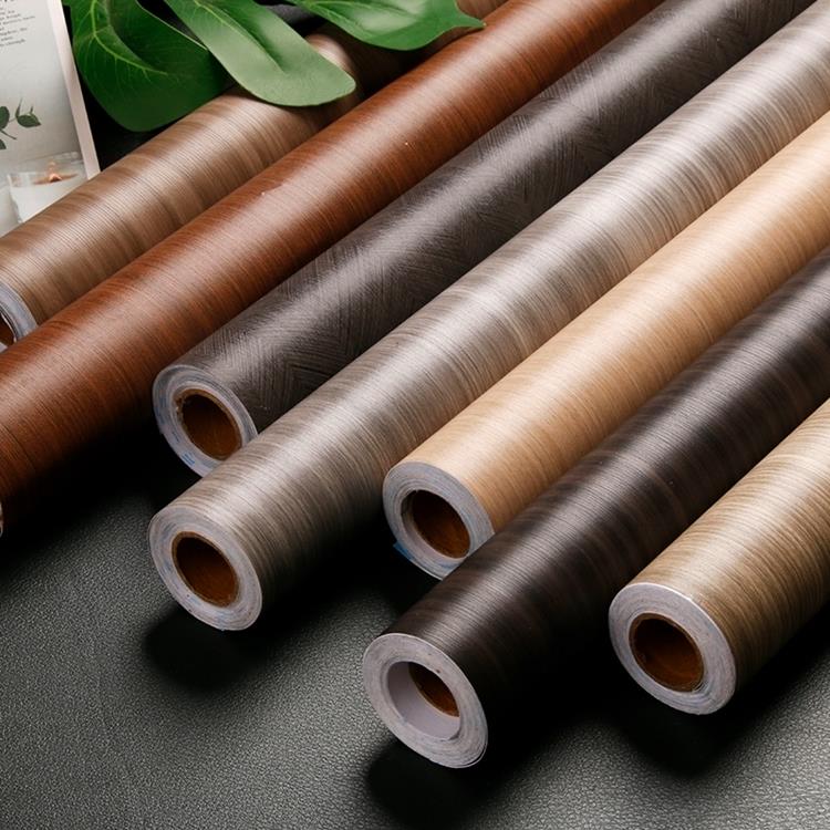 木纹柜门贴纸加厚厨房柜门翻新衣柜橱柜家具改色膜防水自粘墙纸