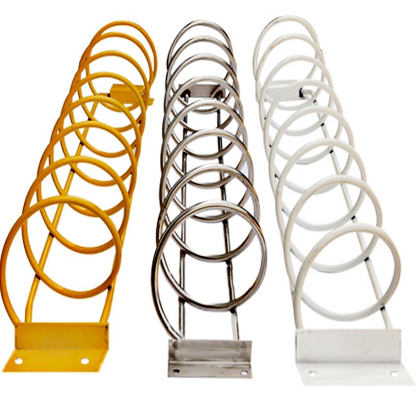 自行车螺旋停车架电动车卡位式摆放架单车立式停放架地锁停车位