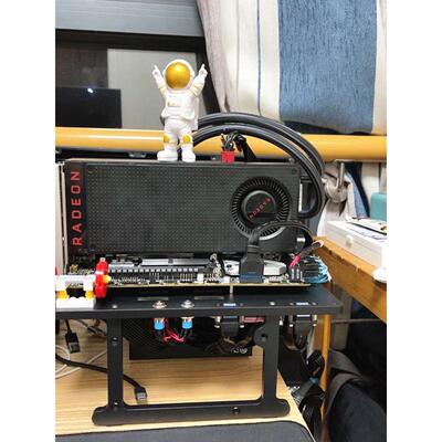 JXK-K2开放式全铝机箱电脑硬件MATX主板245X245水冷测试平台台式