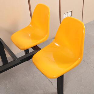 连桌快餐店组现代椅带靠背椅FSB合学校食堂四体座餐桌时尚简约