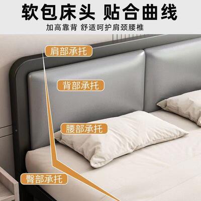 艺铁艺软床经济型家现用出租屋单双人床代包YMP简约儿童加粗加厚