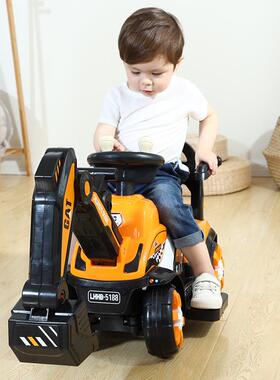 玩具挖掘机儿童挖机车大孩XLYY-01程号可坐人男勾机工挖挖机挖土