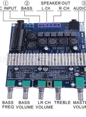 T2PA1UVX162.1大功率HI品FI数3字功放板1-24V重低音炮成板