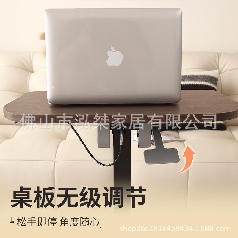泓桀移动升降学习脑桌边桌折床叠收纳书桌家电办公桌公八字脚升用
