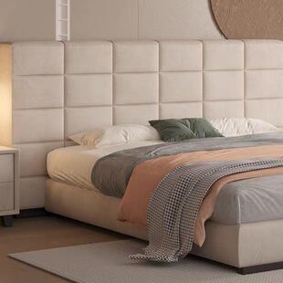 无品牌/床高端家婚居小户型主卧大床双床女孩儿童床现代软包简约