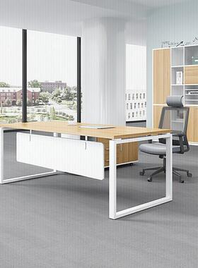 老桌办公桌椅组合简现办公家JD100477板具时代尚大气大班台主管桌