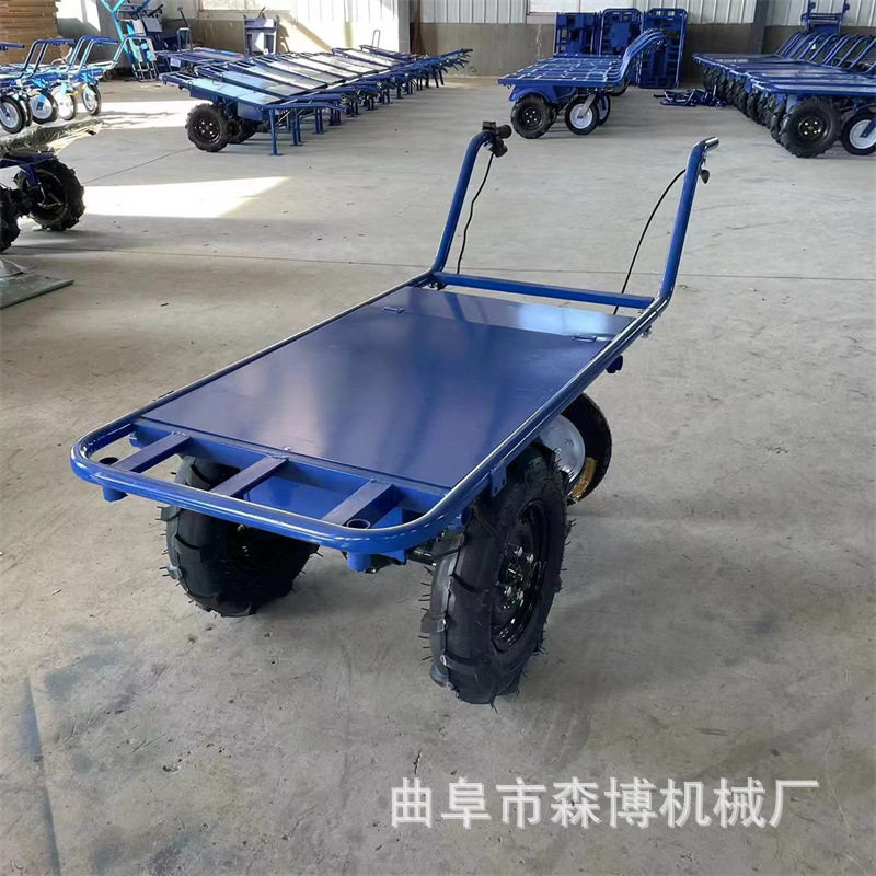 家用电动手推车拉货搬运平板车