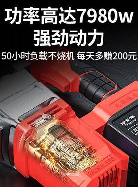 德无刷电多功能大锤功率电电镐冲击钻混凝土锂充电工国具工POC垒