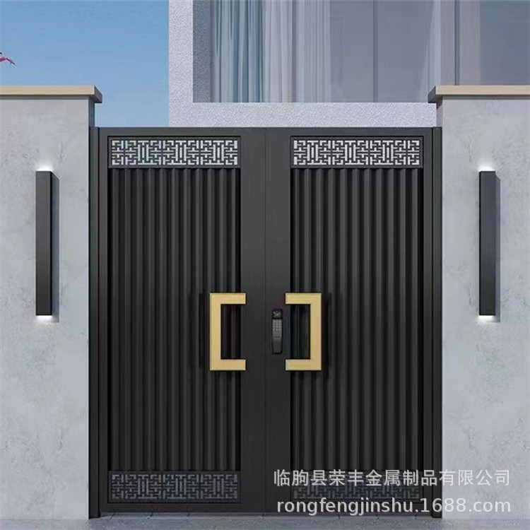铝合金别墅庭院门电动单双开