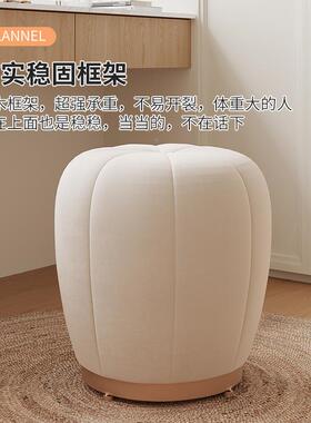 家奶油风化凳用衣轻奢感妆梳妆台QRI椅子女生卧室帽间南瓜小xω