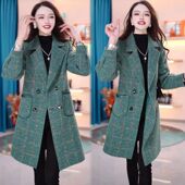 气质贵气阔太太风衣外套2024冬季 新款 中长款 高级感时尚 修身 外衣女