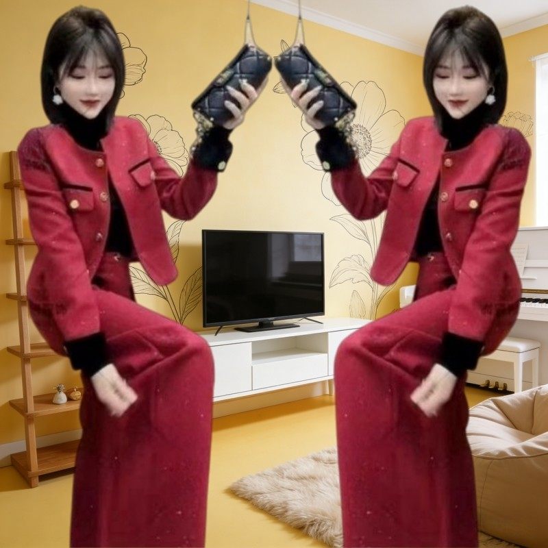 秋冬新款女小香风上衣套装气质名媛风阔腿裤时尚洋气高级感两件套,女装/女士精品,时尚套装,淘宝优惠券,粉丝福利购,淘宝优惠卷