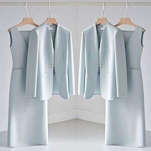 秋季新款时尚阔太太洋气套装女高级感小西装外套显瘦连衣裙两件套