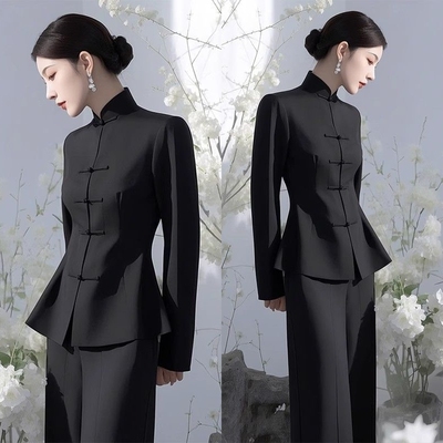 2025春秋季穿搭一整套轻奢高级感女人味漂亮独特新中式国风休闲女