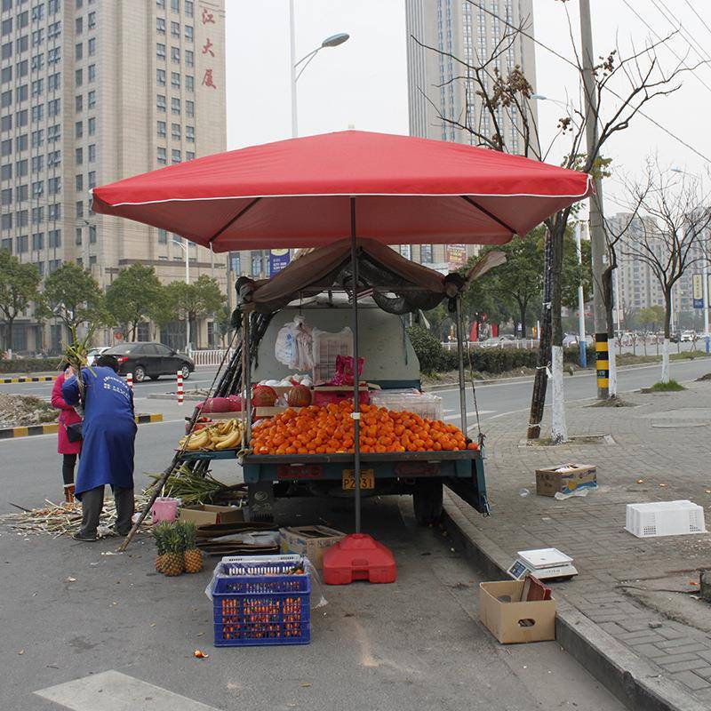摆摊专摆用大伞大遮阳伞867大型户外摊四方太阳伞号商用防晒伞方
