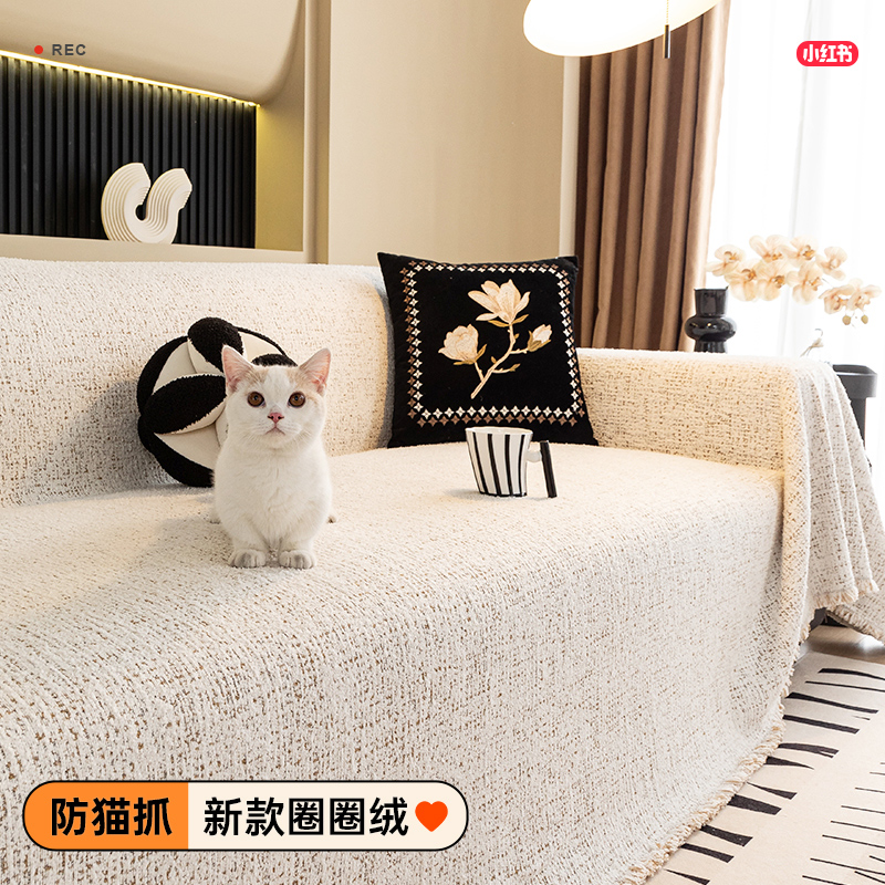 沙发垫四季通用轻奢高级感2024流行新款沙发盖布一整张沙发巾盖毯