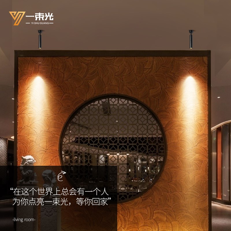 一束光聚光射灯4000K中性光明装餐厅茶室桌面古玩玉器摆件轨道灯