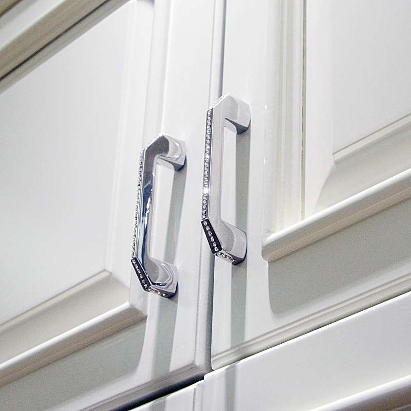 欧式美式北欧简约水晶镶钻极简衣柜门抽屉橱柜子把手银色金色拉手,基础建材,小拉手,淘宝优惠券,粉丝福利购,淘宝优惠卷