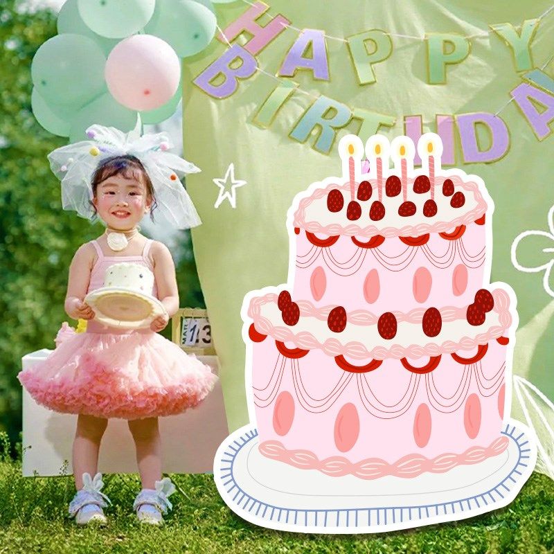 女周岁孩生日快乐蛋糕kt板立牌拍照布置道具店铺装饰卡通手绘背景,节庆用品/礼品,装扮布置套餐,淘宝优惠券,粉丝福利购,淘宝优惠卷