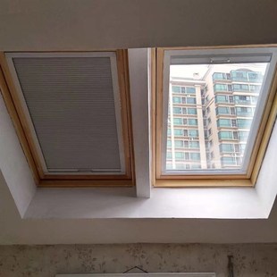 安和日达阁楼天窗蜂巢帘斜屋顶全遮光窗帘采光窗蜂窝卷帘自由停留