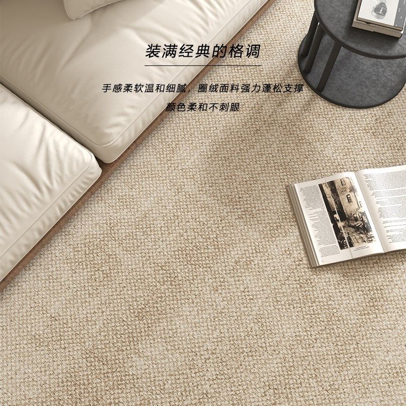 剑麻纹地毯客厅2024新款轻奢高级感简约卧室床边毯沙发茶几地垫,居家布艺,地毯,淘宝优惠券,粉丝福利购,淘宝优惠卷