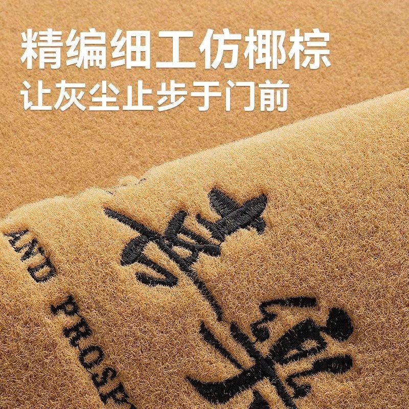 入户门地垫2025新款仿椰棕门垫高级免洗家用脚垫大门加厚防滑垫