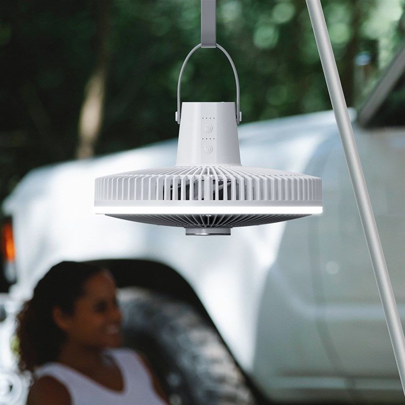 露营风扇桌面家用充电便携电扇USB续航大风静音吊扇帐篷户外风扇