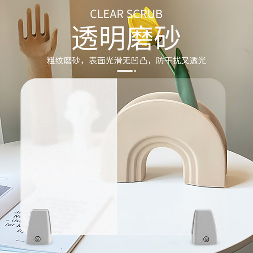 办公桌挡板工位磨砂透明隔板桌面隔板亚克力板防掉落增高屏风挡板
