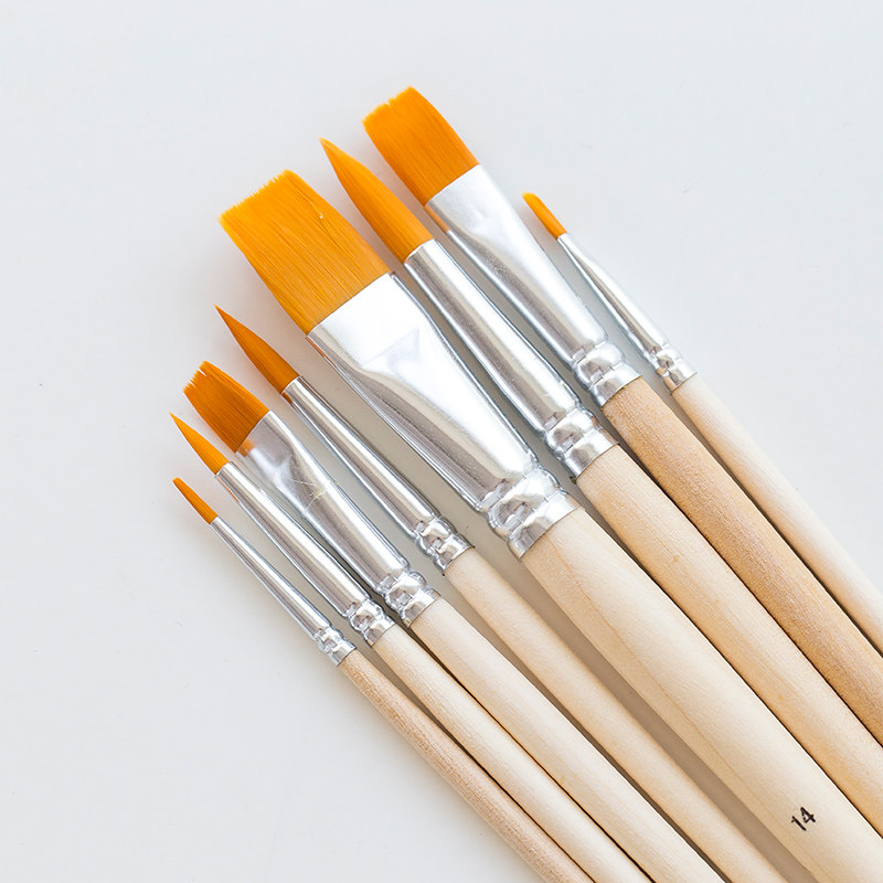 法国贝碧欧8支尼龙毛水彩画笔一套 初学者手绘专用儿童水粉丙烯油,文具电教/文化用品/商务用品,水粉/水彩/油画专用笔,淘宝优惠券,粉丝福利购,淘宝优惠卷