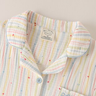 睡衣女款夏纯棉纱布短袖短裤套装2025新款可爱女士企鹅大码家居服