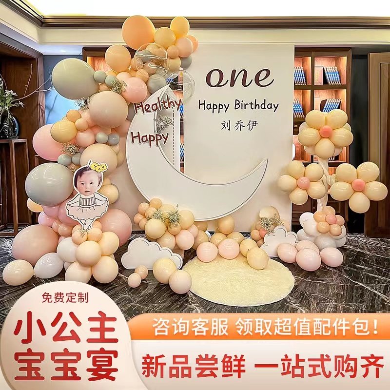 宝宝一周岁礼生日布置装饰场景女孩百天满月百日宴气球kt板背景墙,节庆用品/礼品,装扮布置套餐,淘宝优惠券,粉丝福利购,淘宝优惠卷