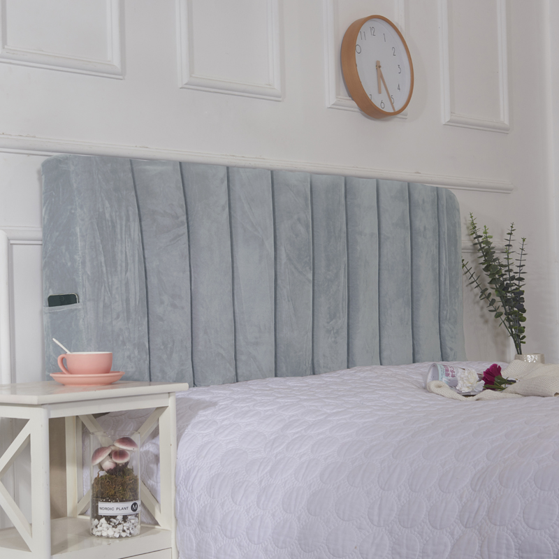 实木床头板软包单面海绵加厚床头罩软包靠背床头靠枕简约床头套