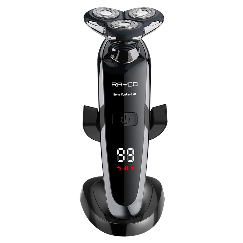 智能数显电动剃须刀全身水洗4D充电式刮胡刀三刀头多功能男胡须刀