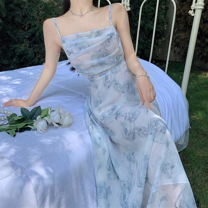 2023夏季雪纺仙气碎花吊带连衣裙针织开衫时尚套装沙滩裙,女装/女士精品,时尚套装,淘宝优惠券,粉丝福利购,淘宝优惠卷