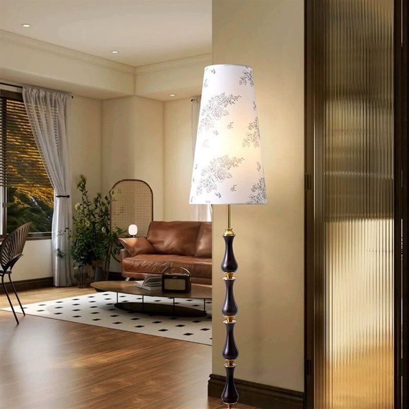 法式中古客厅落地灯2024新款美式沙发旁边卧室高级感氛围立式台灯,家装灯饰光源,置物功能落地灯,淘宝优惠券,粉丝福利购,淘宝优惠卷