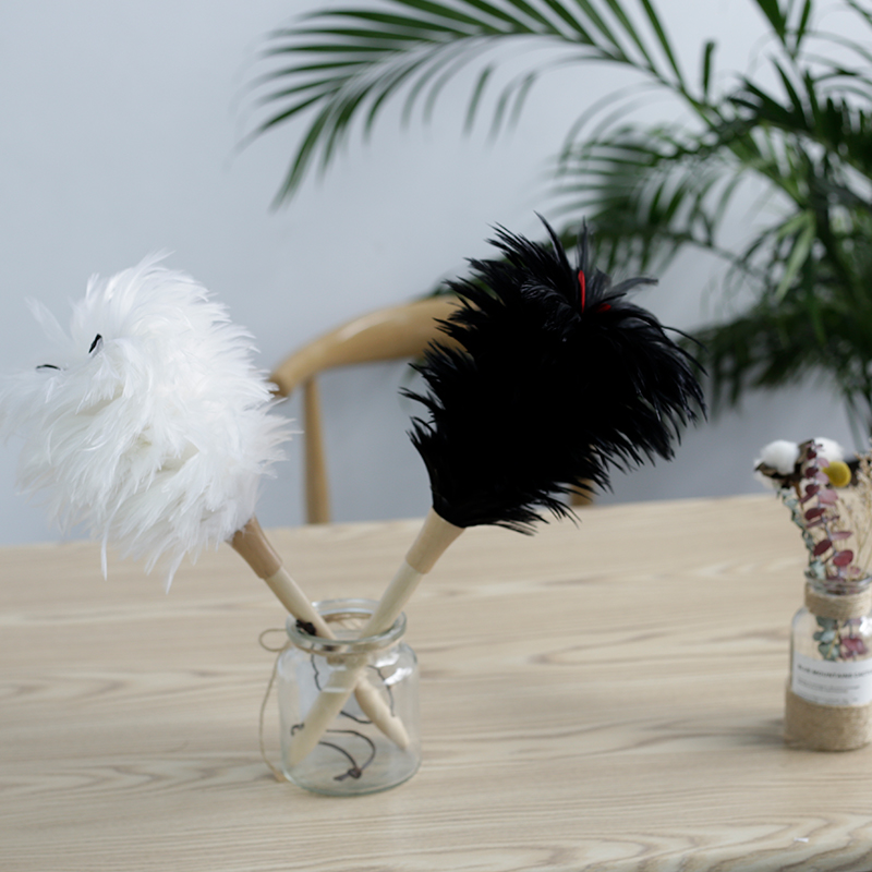 真品鸡毛掸子 打扫卫生掸灰尘车用掸子家用清洁除尘床上扫灰神器