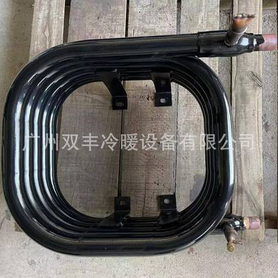 方形套管换热器热泵空气能地暖热交换制冰机空压同轴套管式换热器